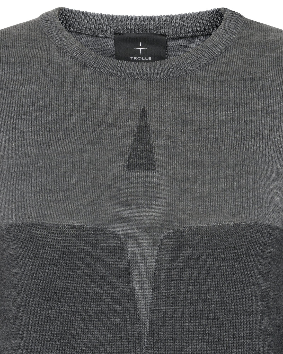 Trolle Extra Fine Merino Starlogo Sweater - Grey