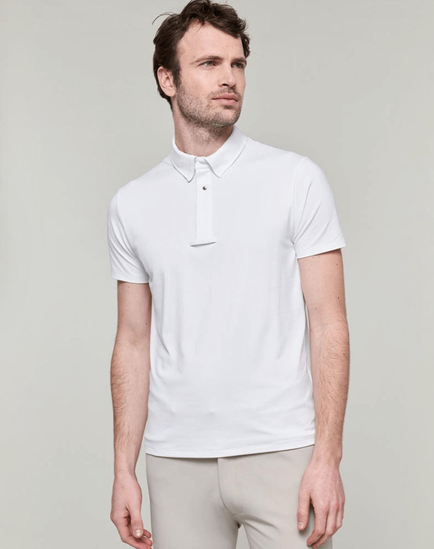Dada Sport Mens White Polo Show Shirt