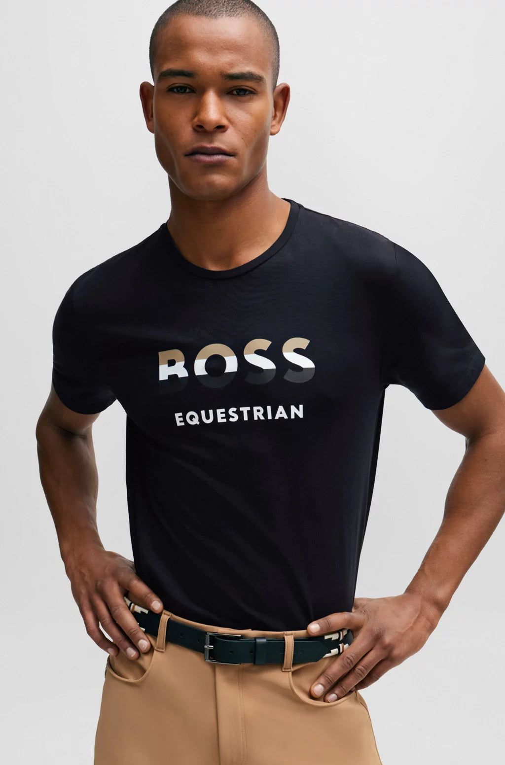 Boss Equestrian Mens - Pierce Signature Logo T-Shirt