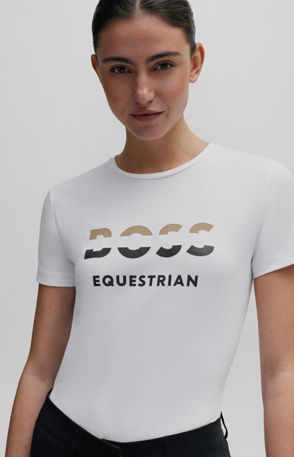 Boss Equestrian Womens Maya Signature Logo T-Shirt