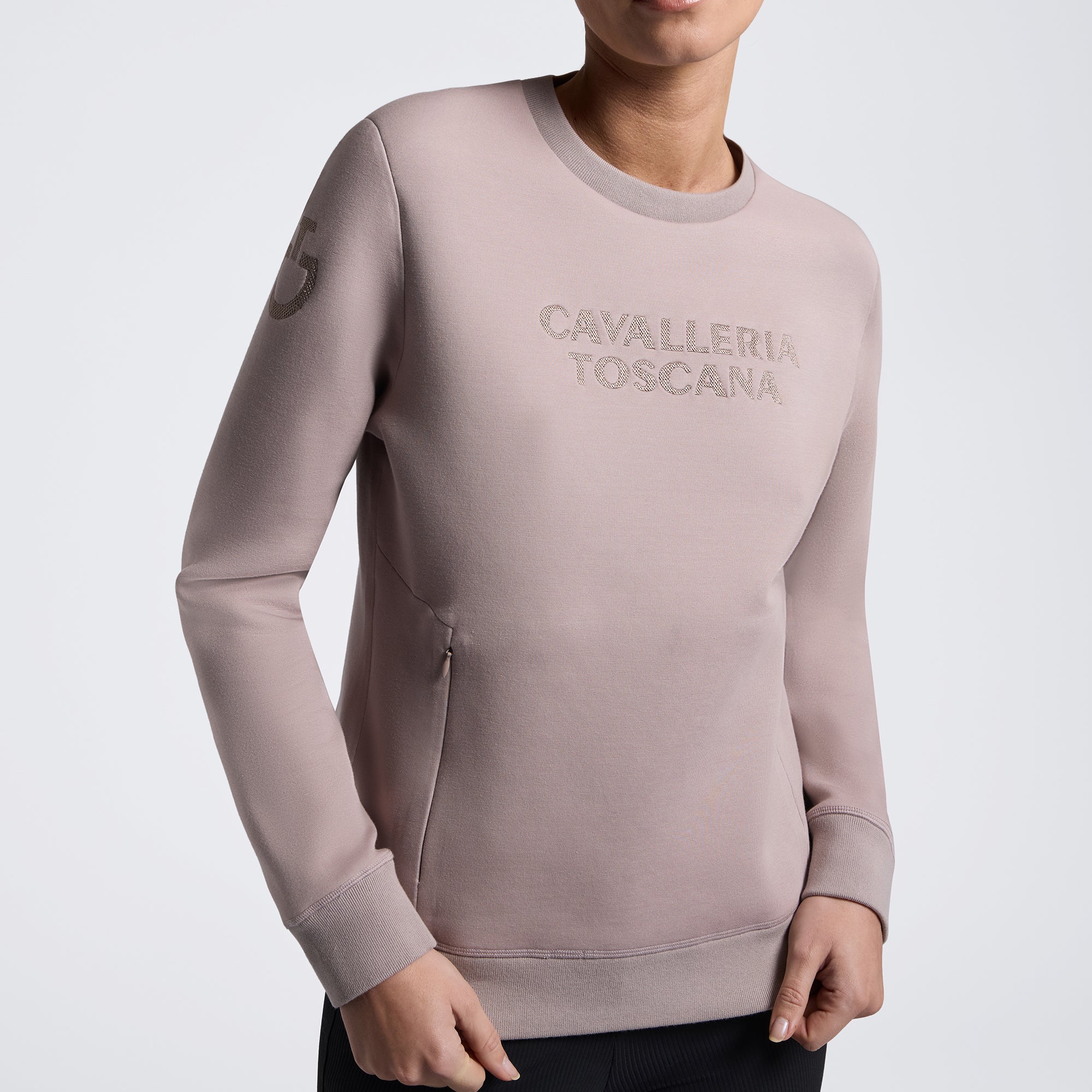 Cavalleria Toscana Technical Crew Neck Sweatshirt - Cipria