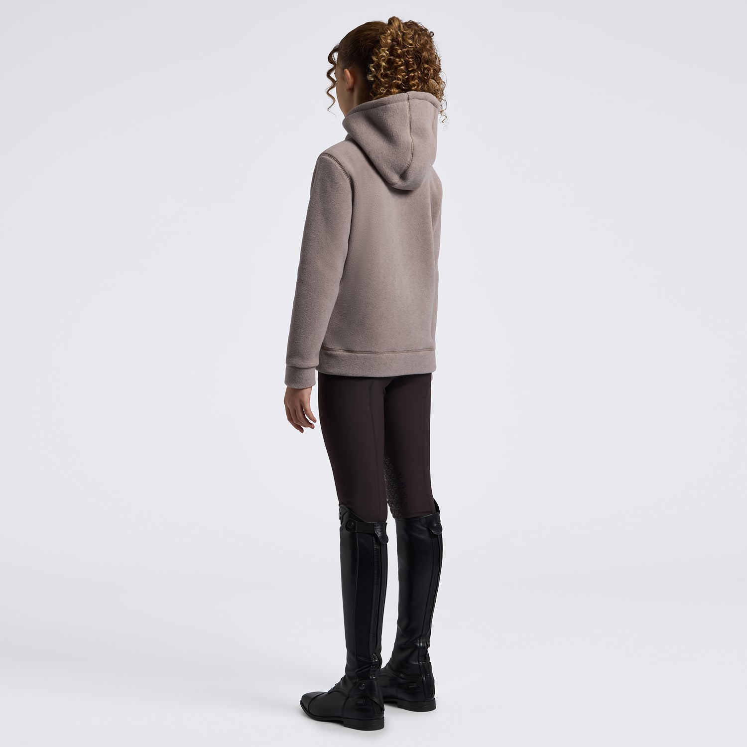 Cavalleria Toscana Childrens Unisex Fleece Zip Hoody - Cipria