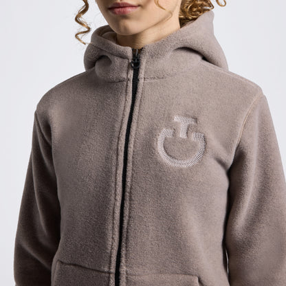 Cavalleria Toscana Childrens Unisex Fleece Zip Hoody - Cipria