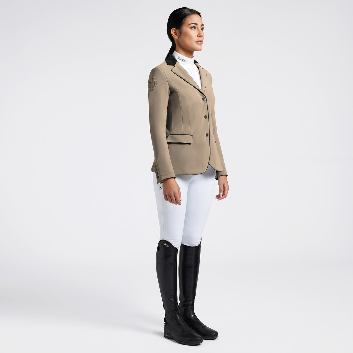 Cavalleria Toscana Women’s GP Zip Riding Jacket - Aluminium