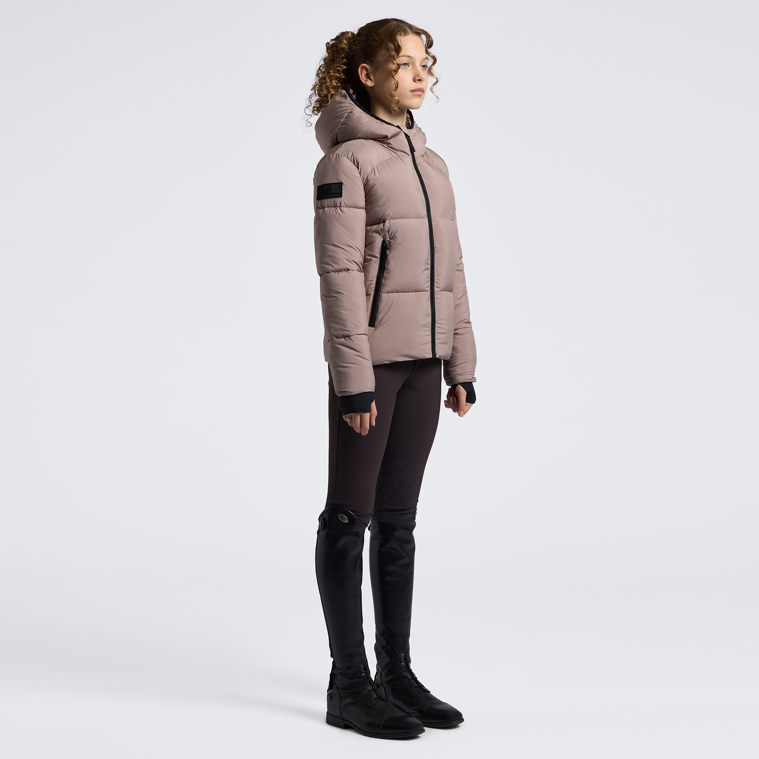 Cavalleria Toscana Childrens Unisex Nylon Puffer Jacket - Cipria