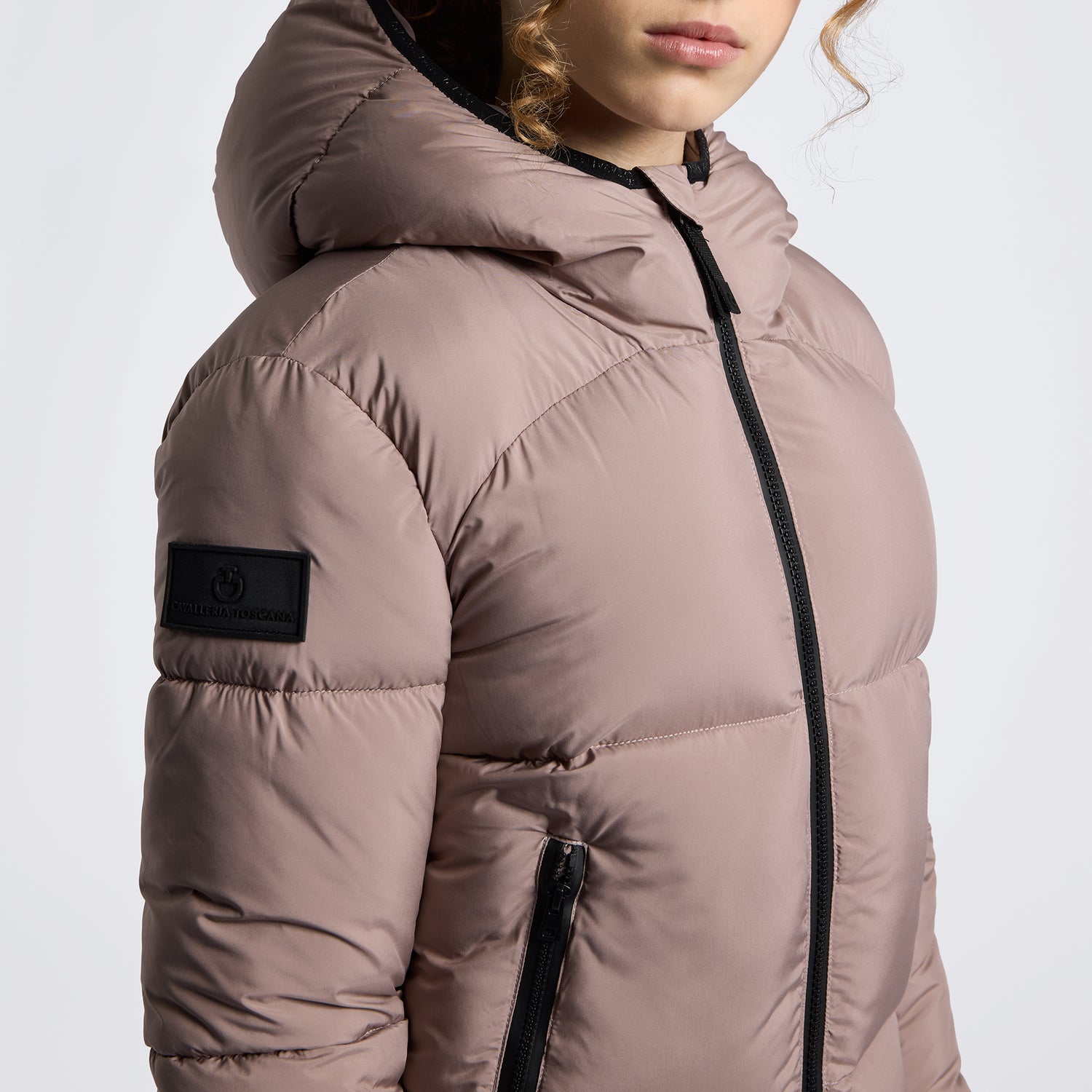 Cavalleria Toscana Childrens Unisex Nylon Puffer Jacket - Cipria