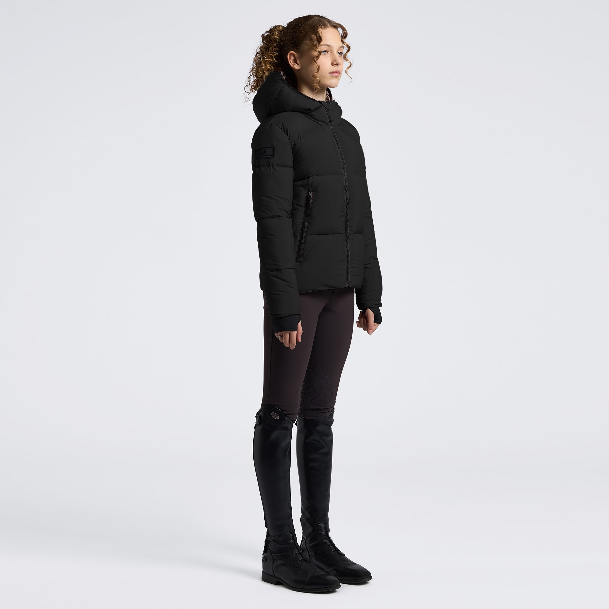 Cavalleria Toscana Childrens Nylon Puffer Jacket - Black