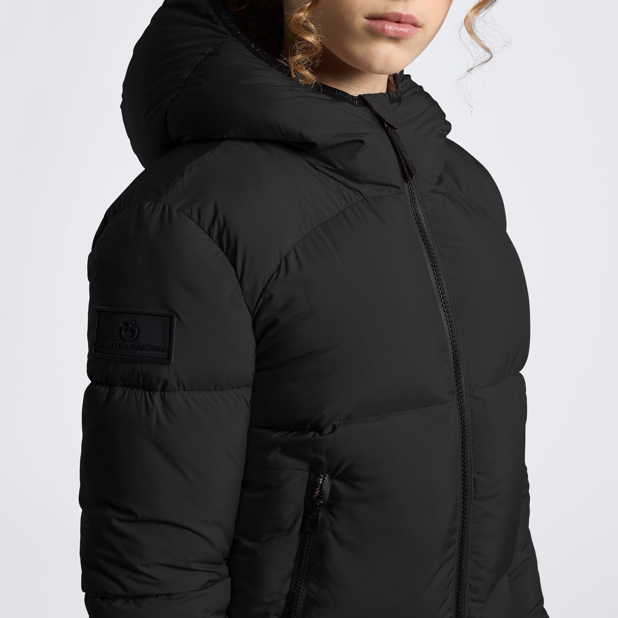 Cavalleria Toscana Childrens Nylon Puffer Jacket - Black