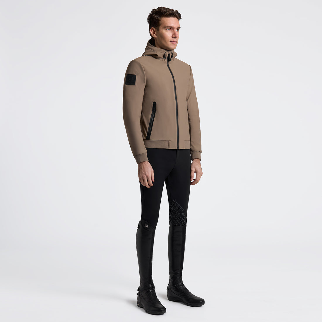 Cavalleria Toscana Thermal Hooded Performance Soft Shell Jacket