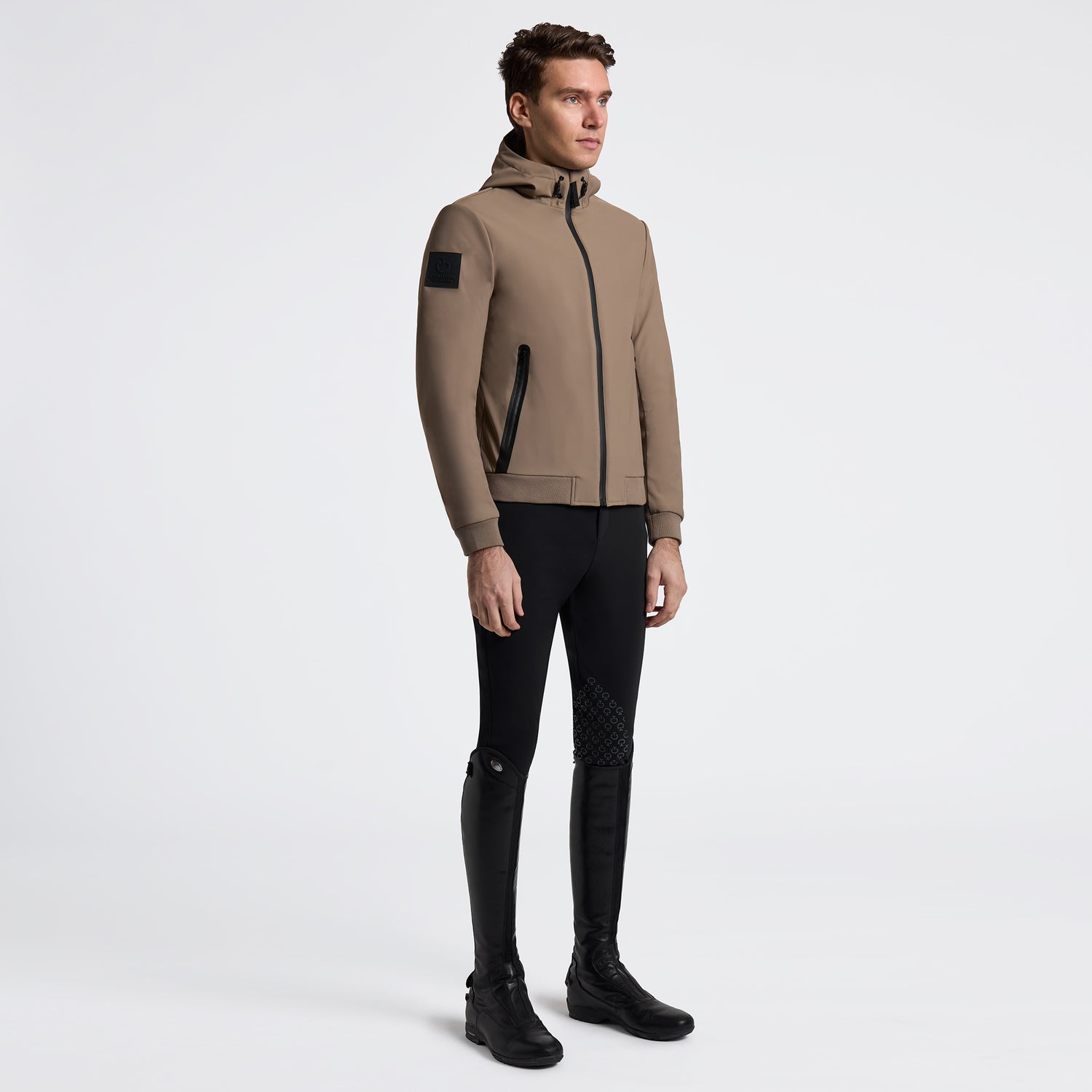 Cavalleria Toscana Thermal Hooded Performance Soft Shell Jacket