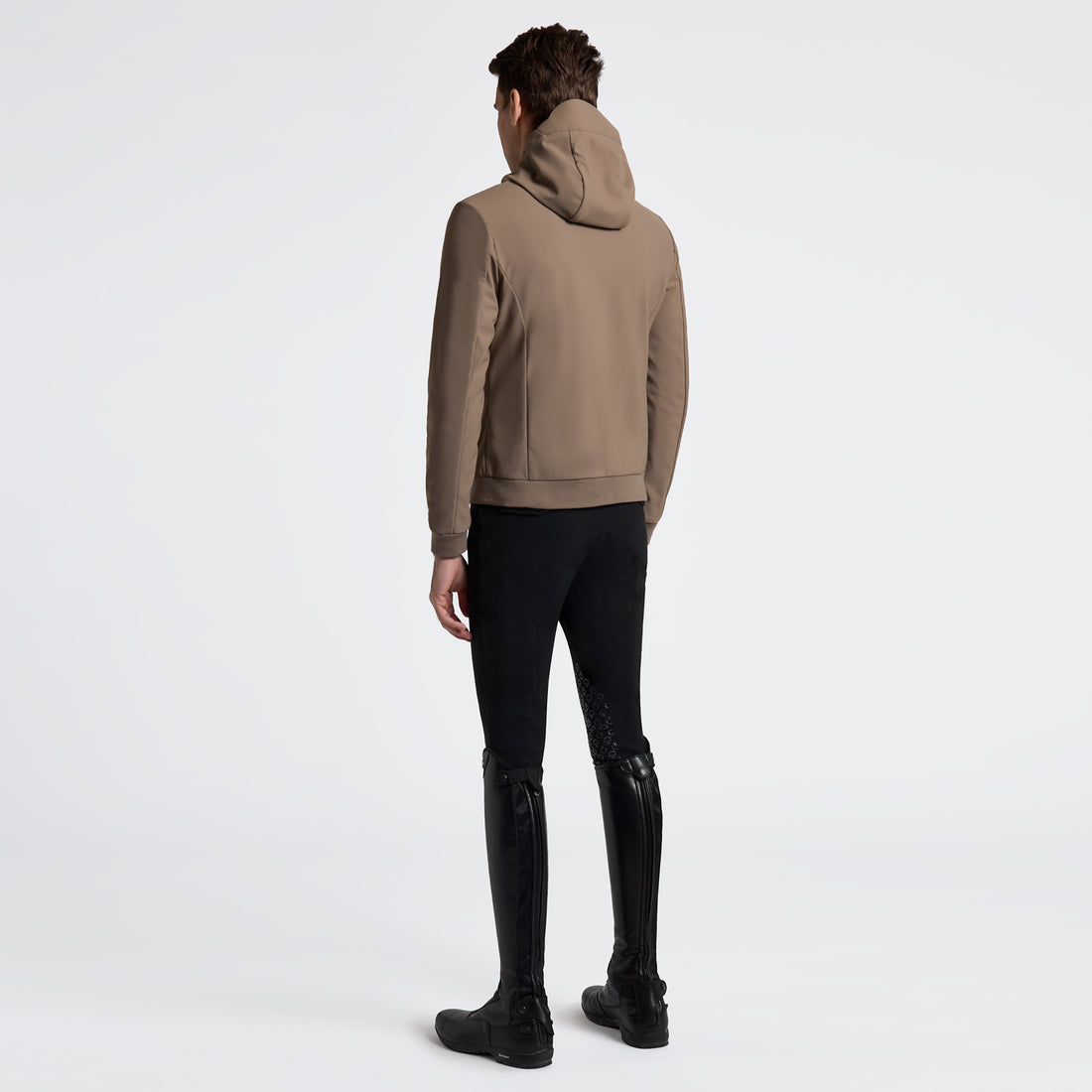 Cavalleria Toscana Mens Thermal Hooded Performance Soft Shell Jacket