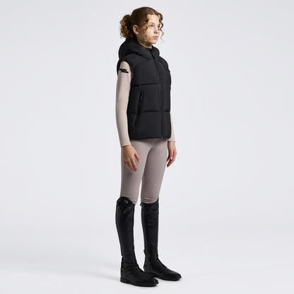 Cavalleria Toscana Unisex Nylon Puffer Vest - Black