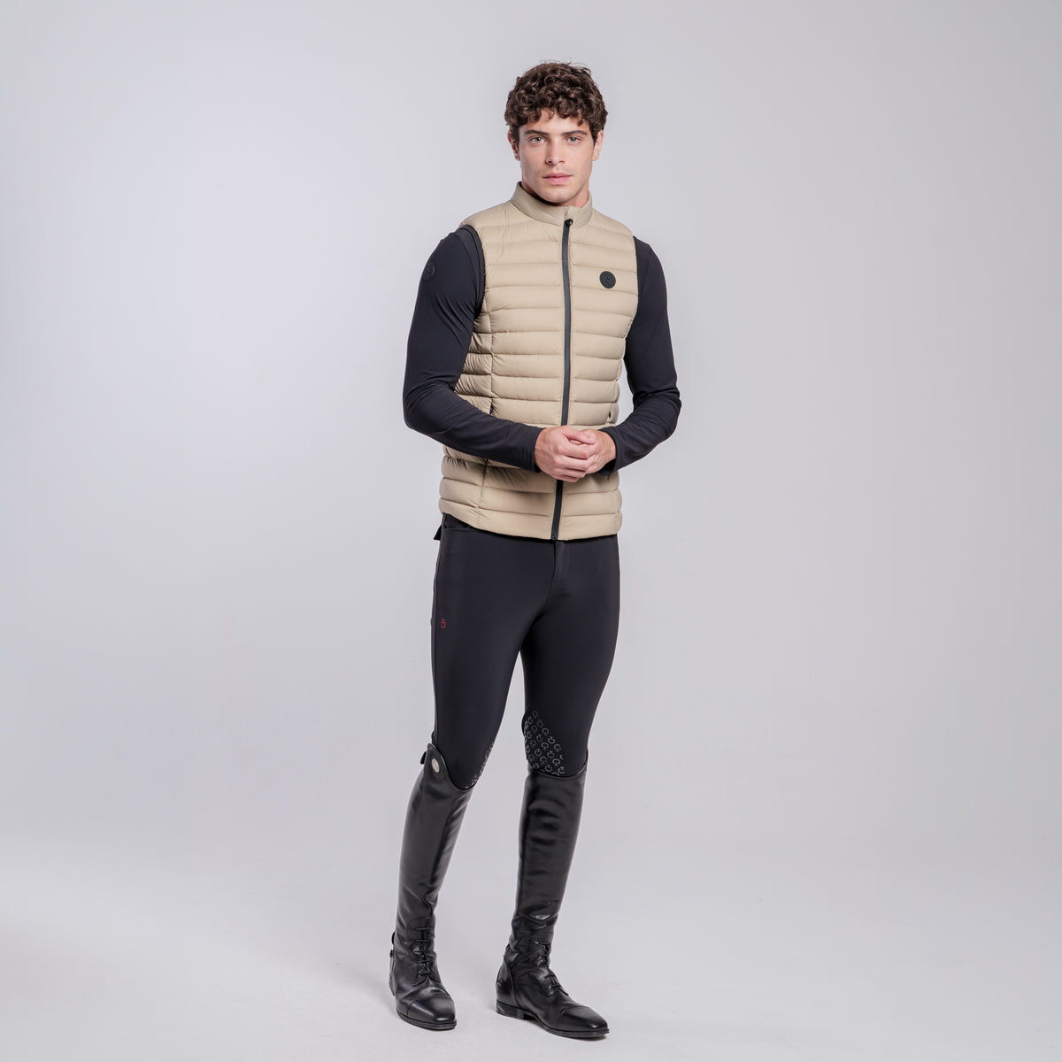 Cavalleria Toscana Men’s Lightweight Comfort Men’s Vest -Aluminium