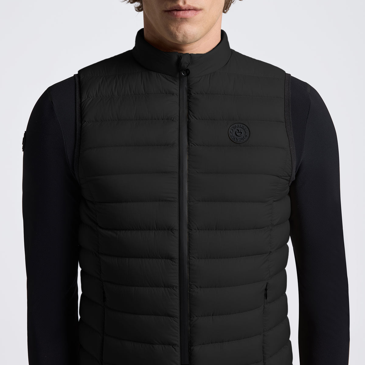 Cavalleria Toscana Men’s Lightweight Puffer Vest - Black