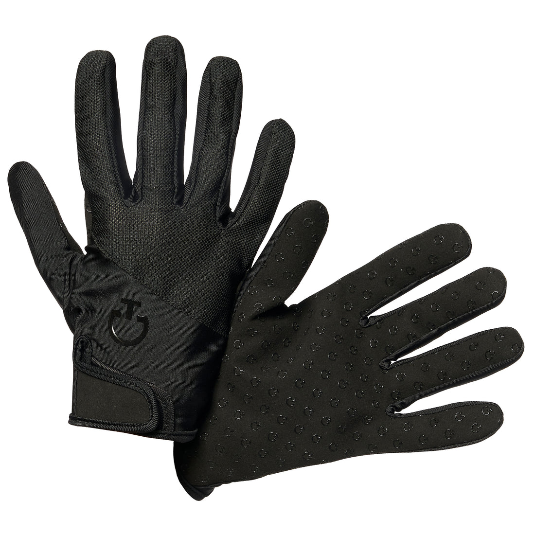 Cavalleria Toscana Black Mesh Grip Gloves