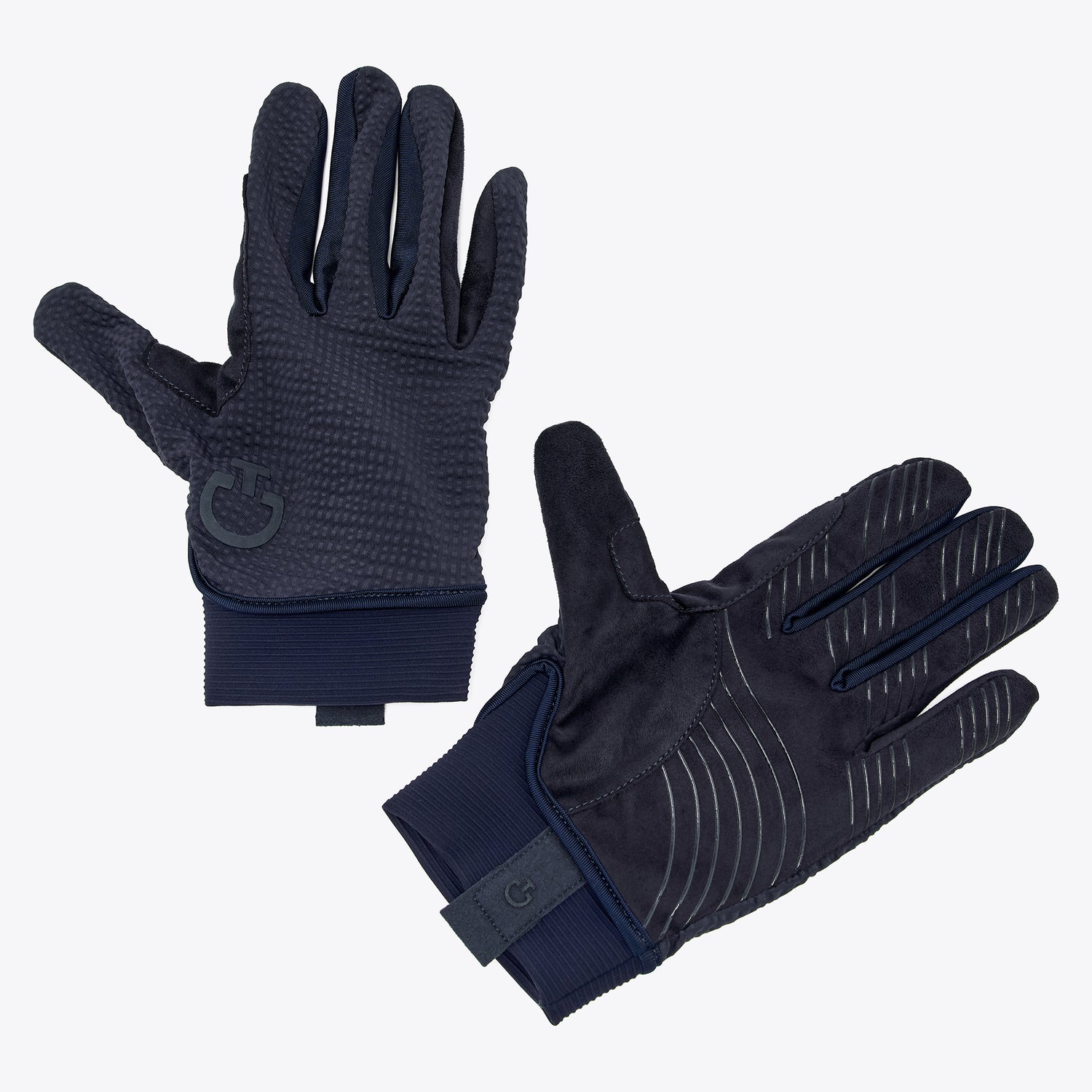 Cavalleria Toscana Navy Grip Gloves 