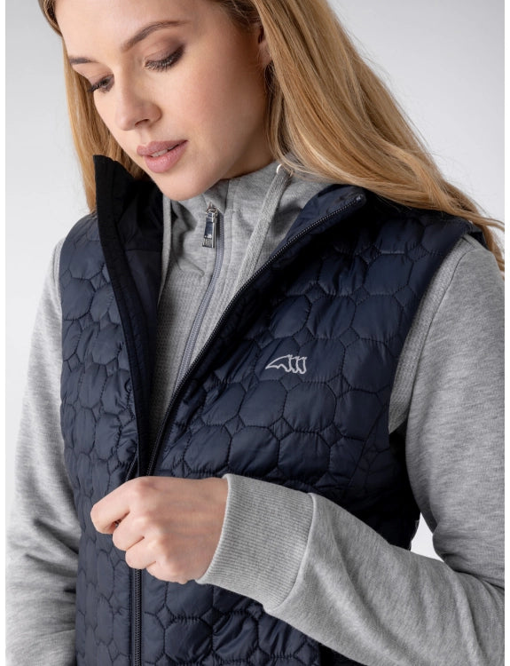 Equiline Women’s Navy Eblyev Quilted Technical Vest
