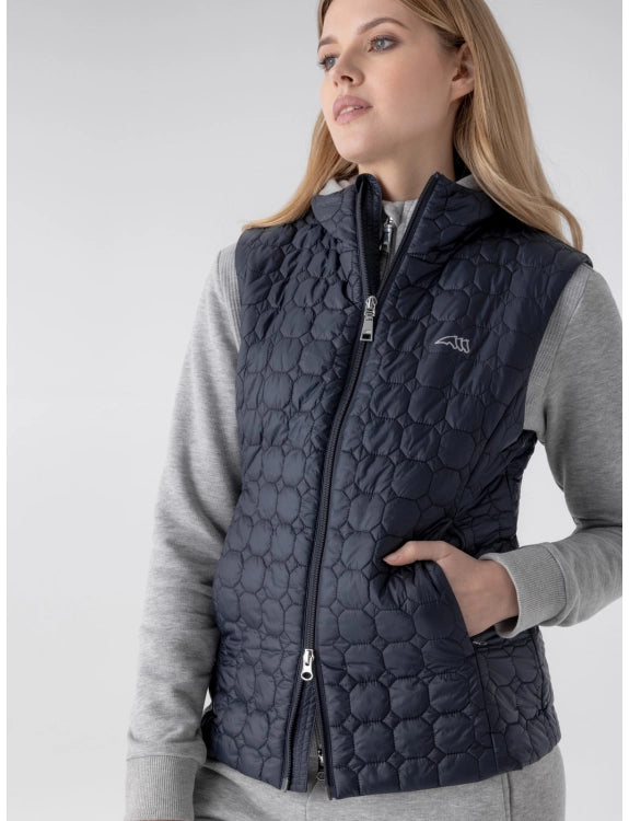Equiline Women’s Navy Eblyev Quilted Technical Vest