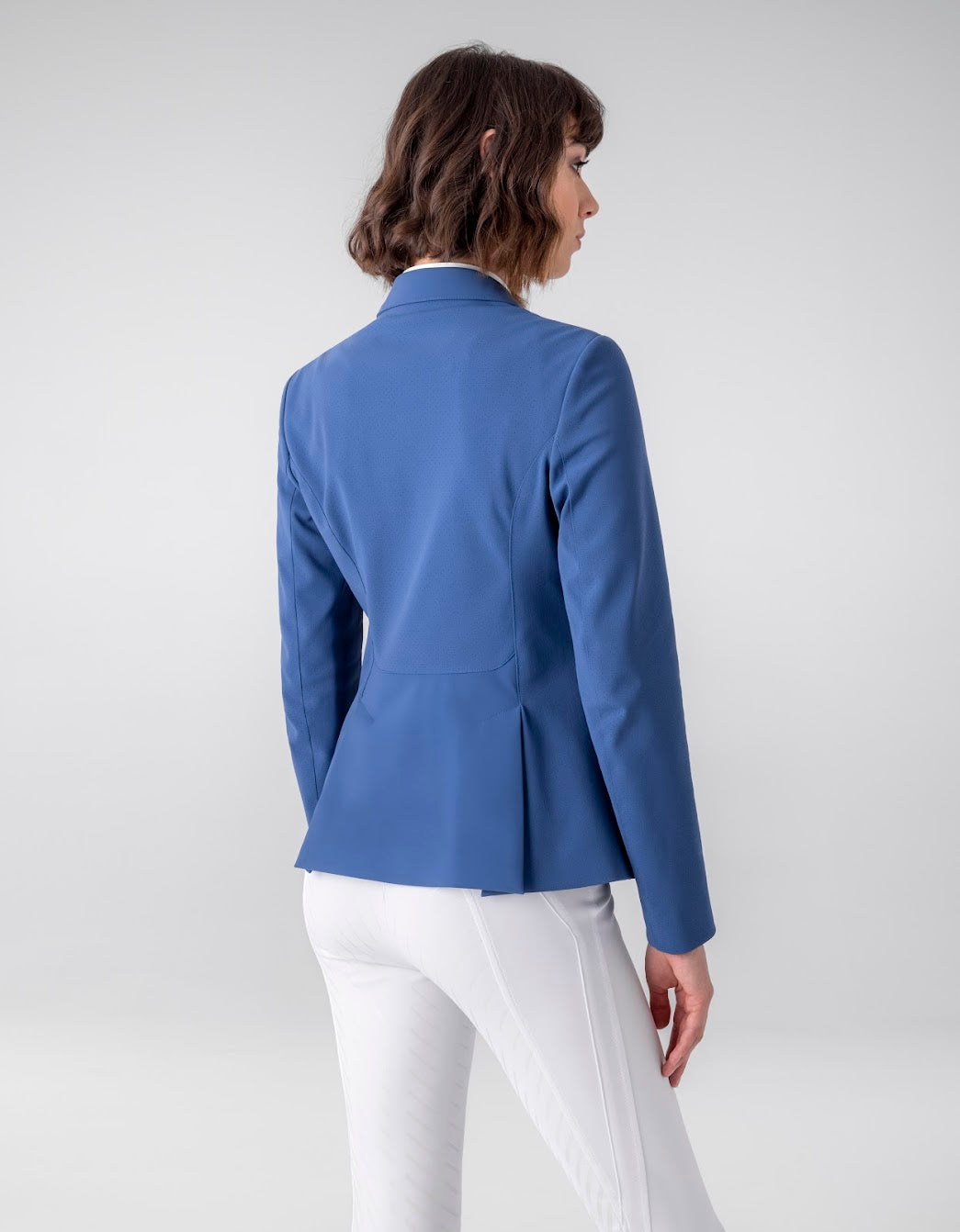 Equiline Blue Perforated Casur Competition Jacket