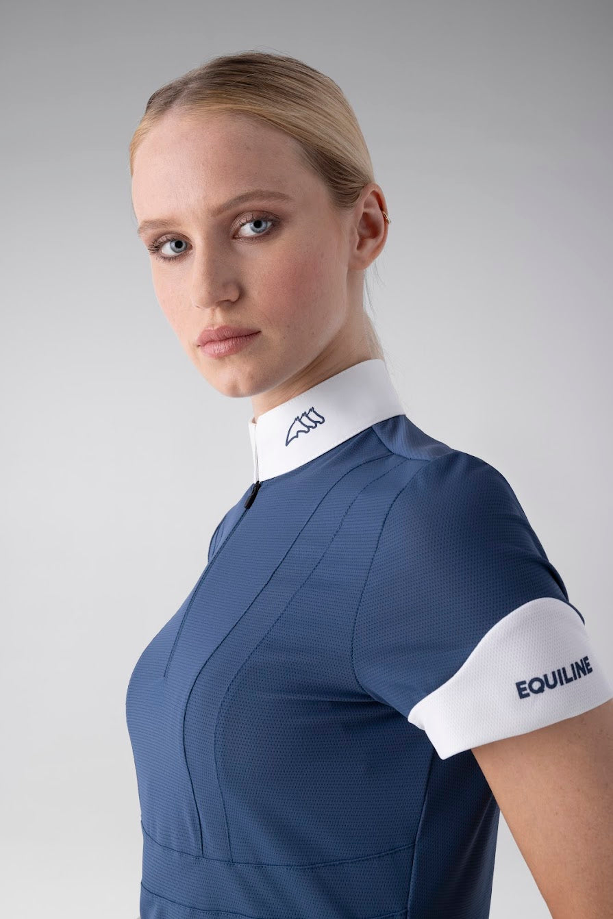 Equiline Colid Blue Competition Shirt