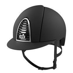 Kep Cromo 2 Black Texturised Chrome Frame Riding Hat