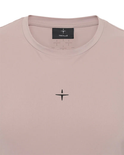 Trolle Athl Perforated T-shirt  in Faded Rose