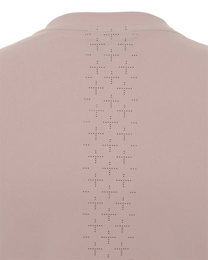 Trolle Athl Perforated T-shirt  in Faded Rose