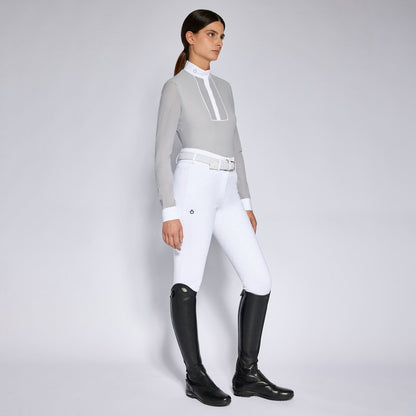 Cavalleria Toscana perforated long sleeve and bib competition shirt