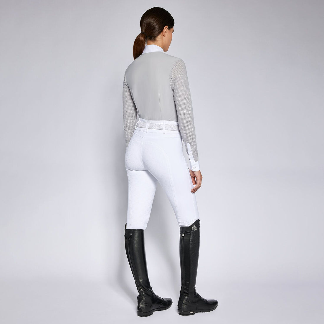 Cavalleria Toscana perforated long sleeve and bib competition shirt