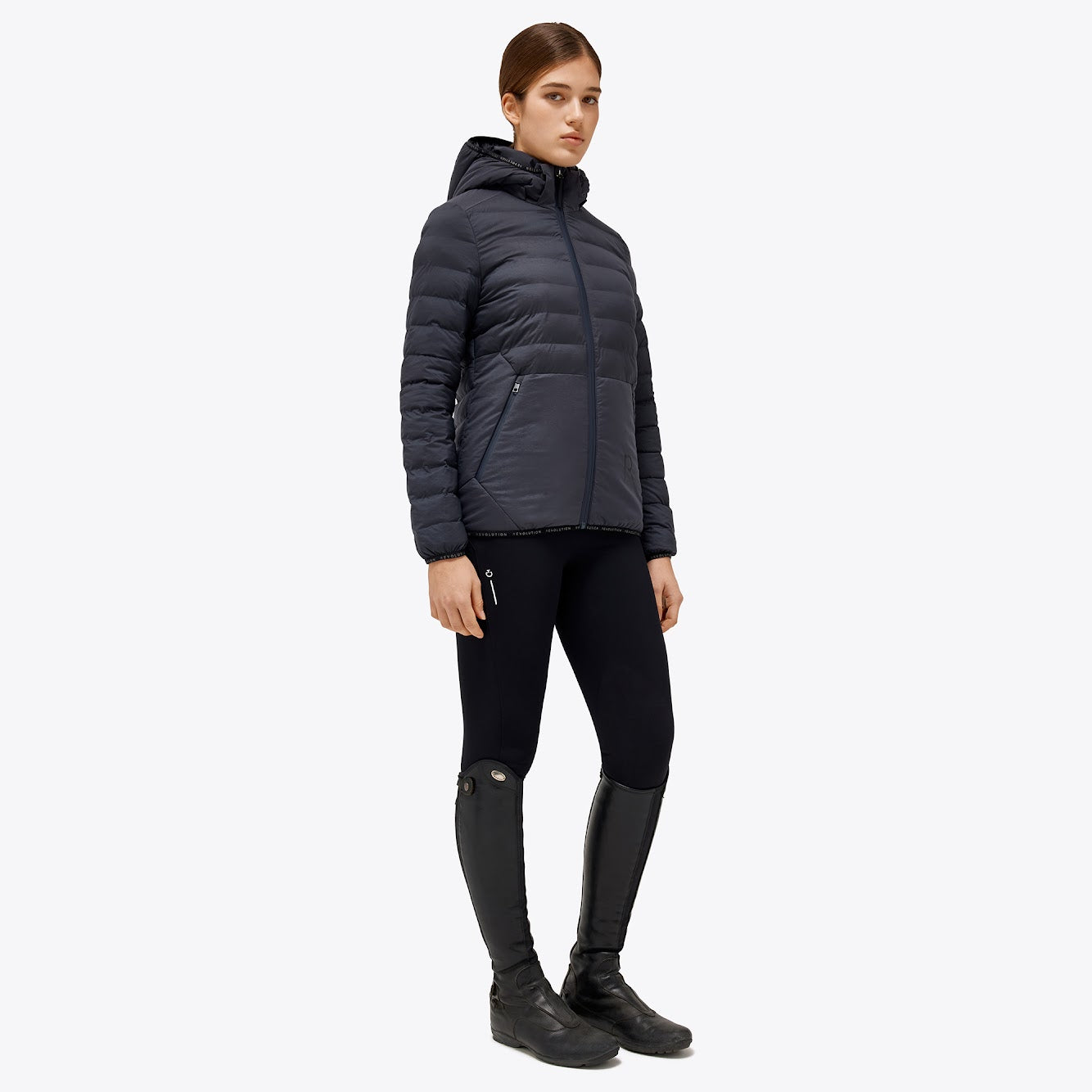 Cavalleria Toscana Grey Revo Nylon Puffer