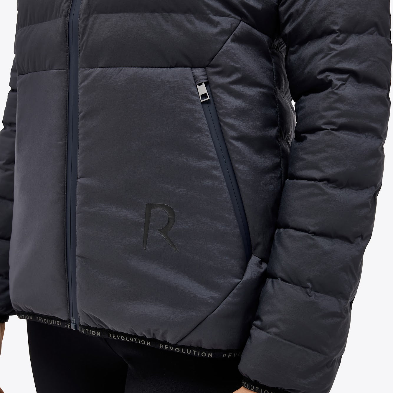 Cavalleria Toscana Grey Revo Nylon Puffer