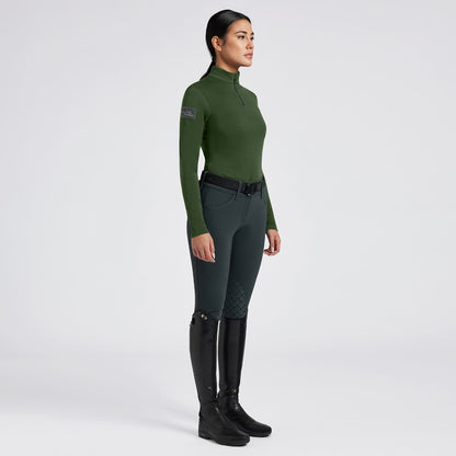 Cavalleria Toscana Half Zip Training L/S Turtleneck