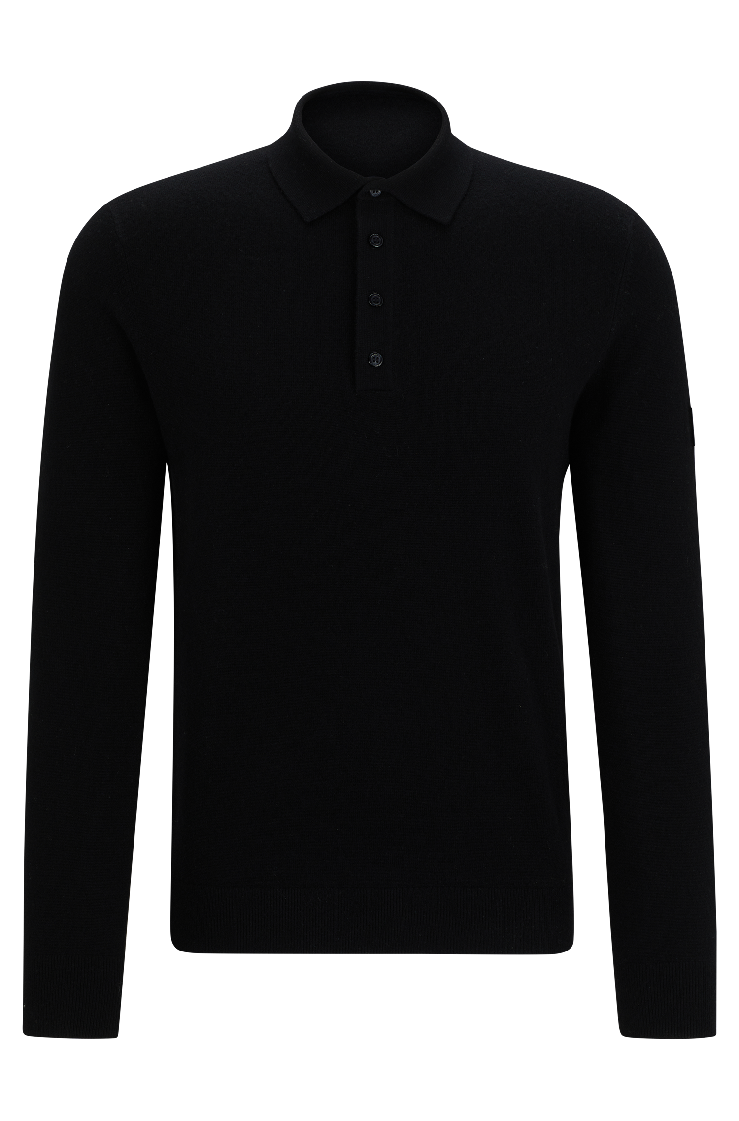 Boss Equestrian Jude Luxury Knitwear Polo Black