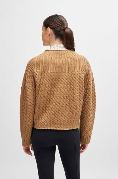 Boss Equestrian Claire Luxury Knitwear Jumper Camel