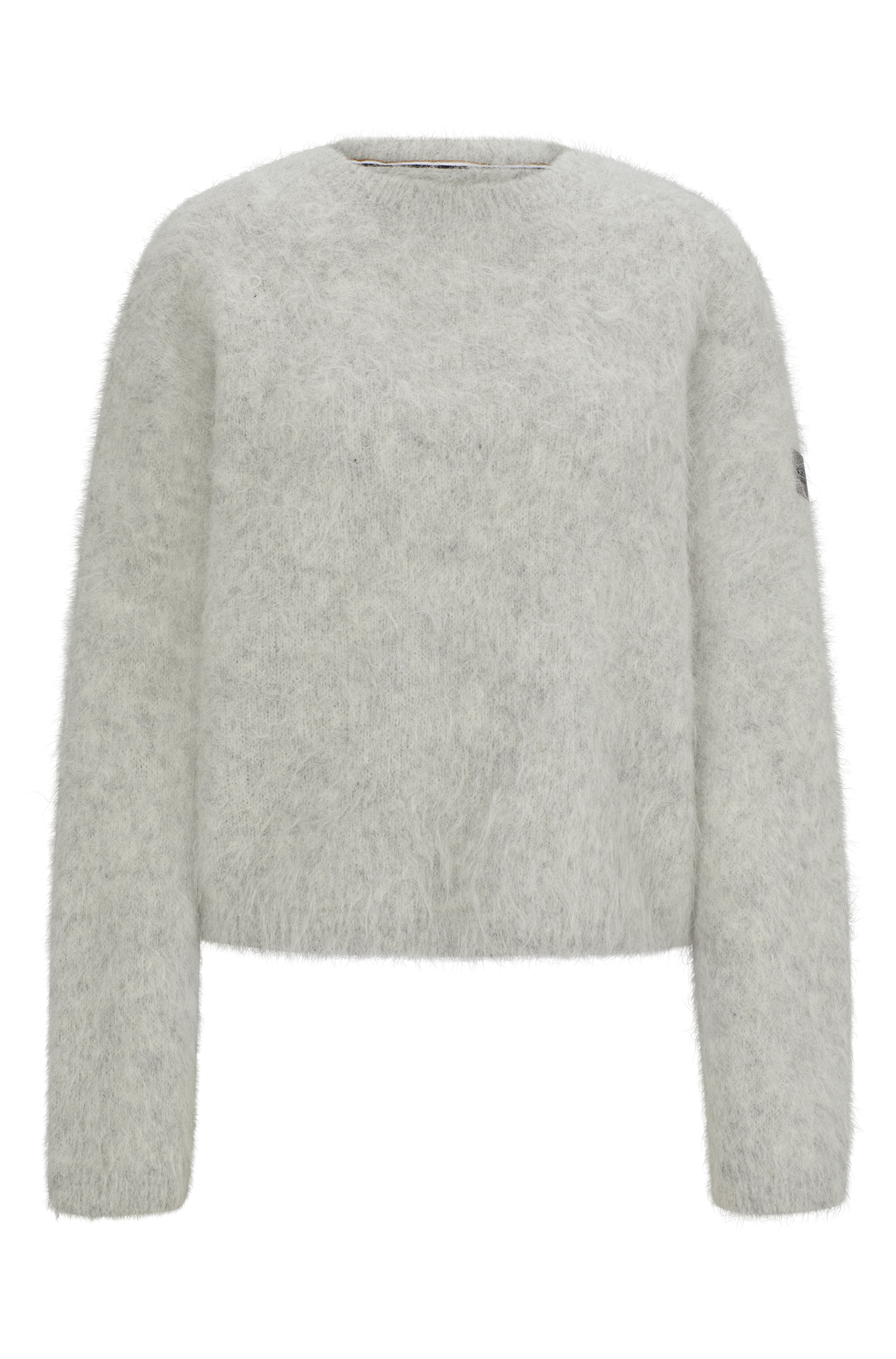 Boss Equestrian Pearl Luxury Knitwear Sweater Grey