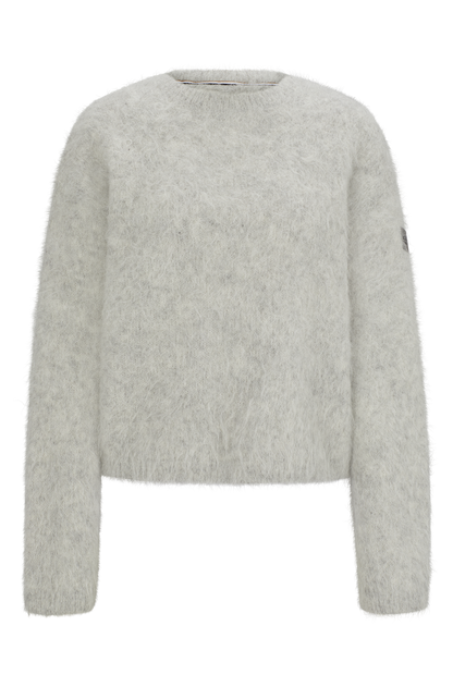 Boss Equestrian Pearl Luxury Knitwear Sweater Grey