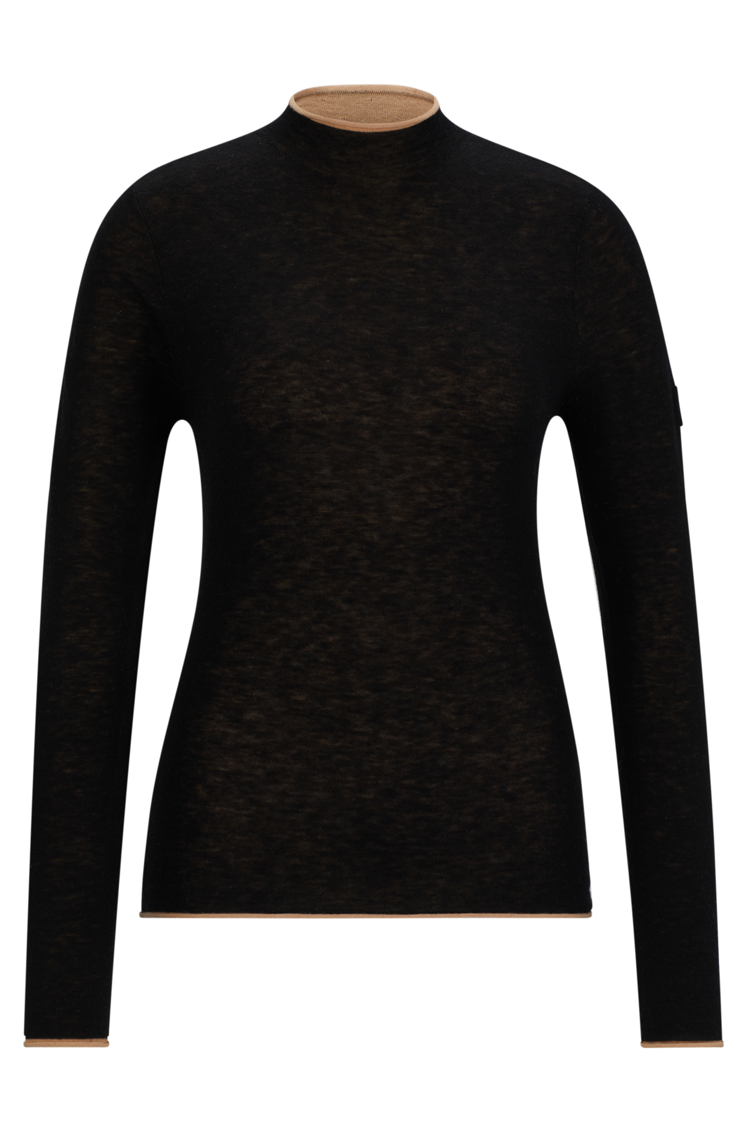 Boss Equestrian May Soft Knit Turtleneck Black