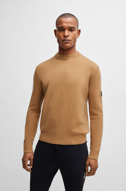 Boss Equestrian Men’s Rayn Luxury knitwear jumper Camel