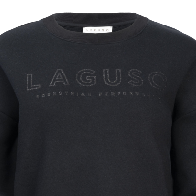 Laguso Thesi Black Kavair Glitter Logo Sweatshirt
