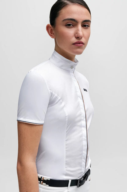 Boss Equestrian Elsa White Short Sleeve Competition Shirt