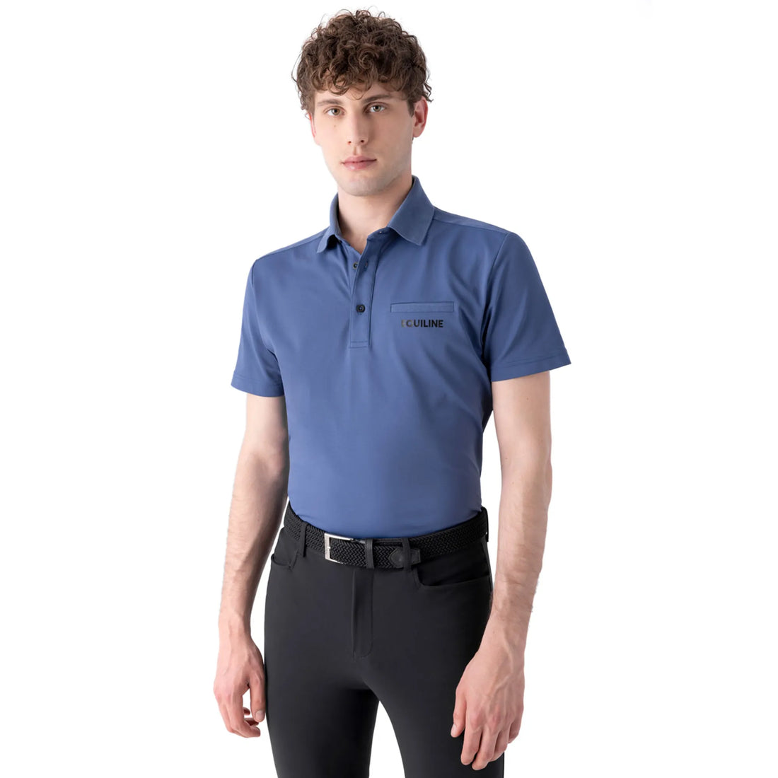 Equiline Camerg Mens Polo Shirt - Indigo Blue