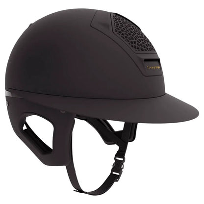 FreeJump Veronica Matt Black riding hat with Temple protection