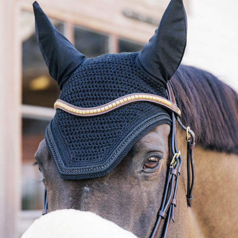 Kentucky Horsewear Fly Veil Wellington Metal Chain