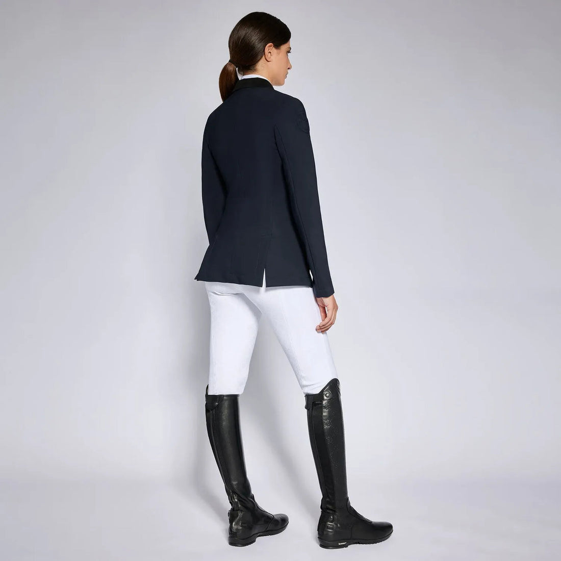 Cavalleria Toscana Lightweight Jersey Zip Riding Jacket Navy