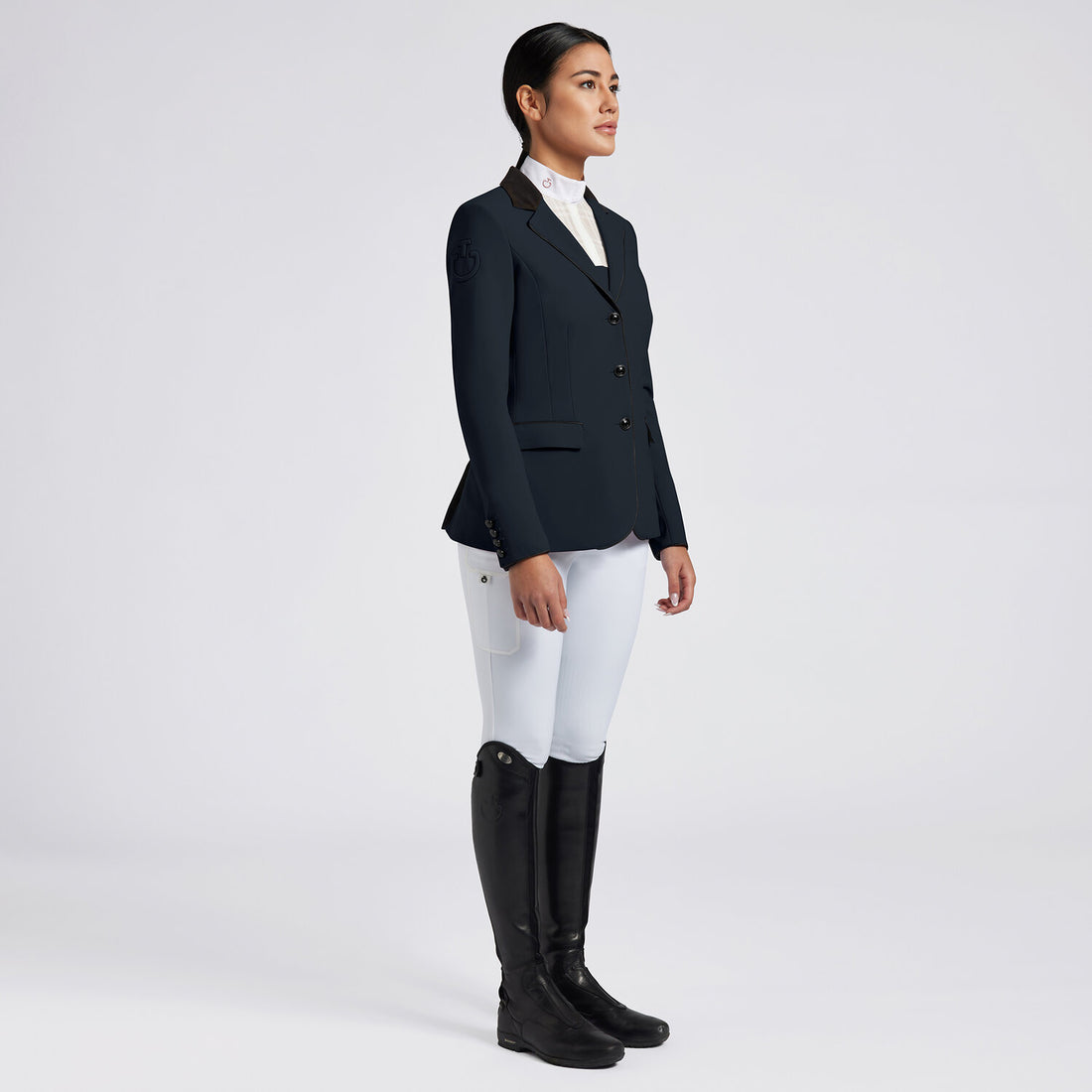 Cavalleria Toscana GP Riding Jacket with Buttons Navy