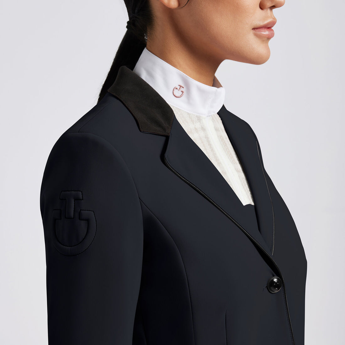 Cavalleria Toscana GP Riding Jacket with Buttons Navy