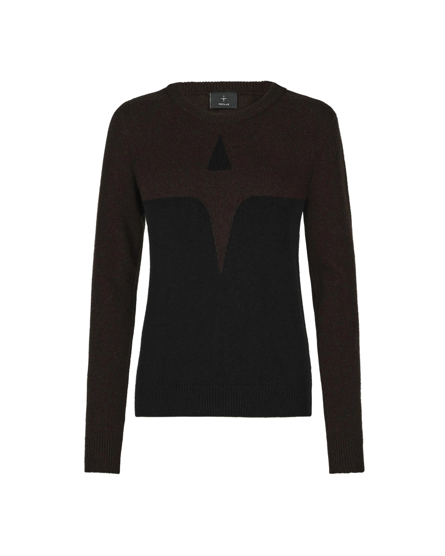 Trolle Cashmere and wool Star logo Crew Neck Sweater