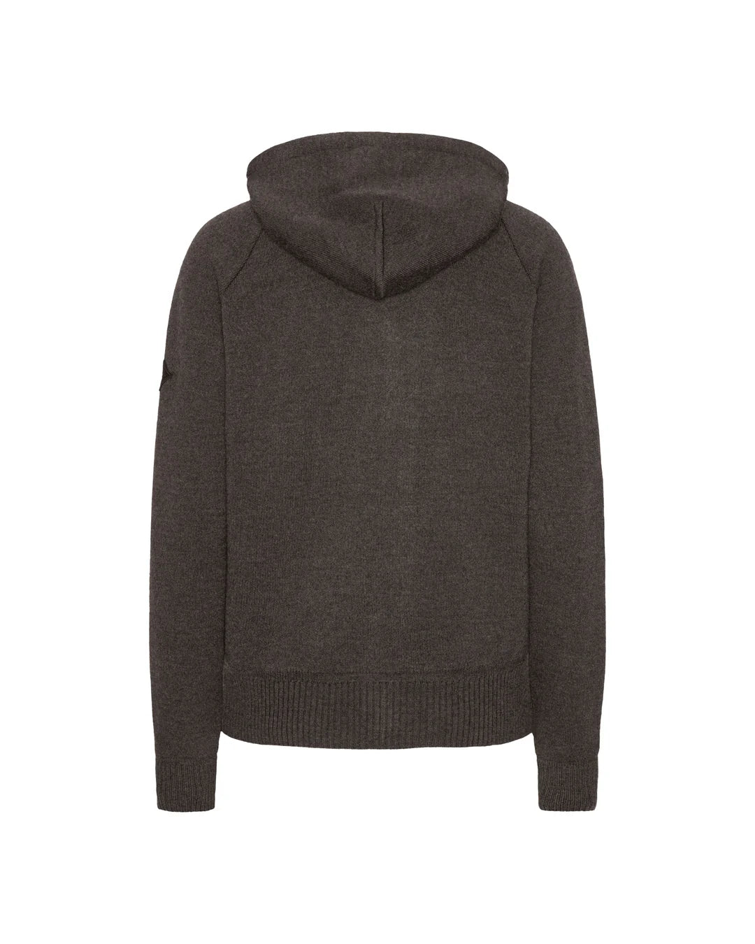 Trolle Loose Fit Extra Fine Merino Zip Hoody Terra Brown