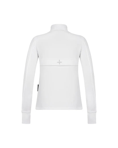 Trolle Tech Fleece with Half Zip in White