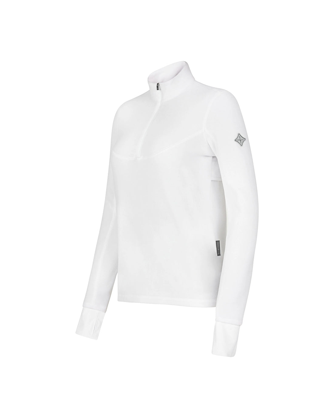 Trolle Tech Fleece with Half Zip in White